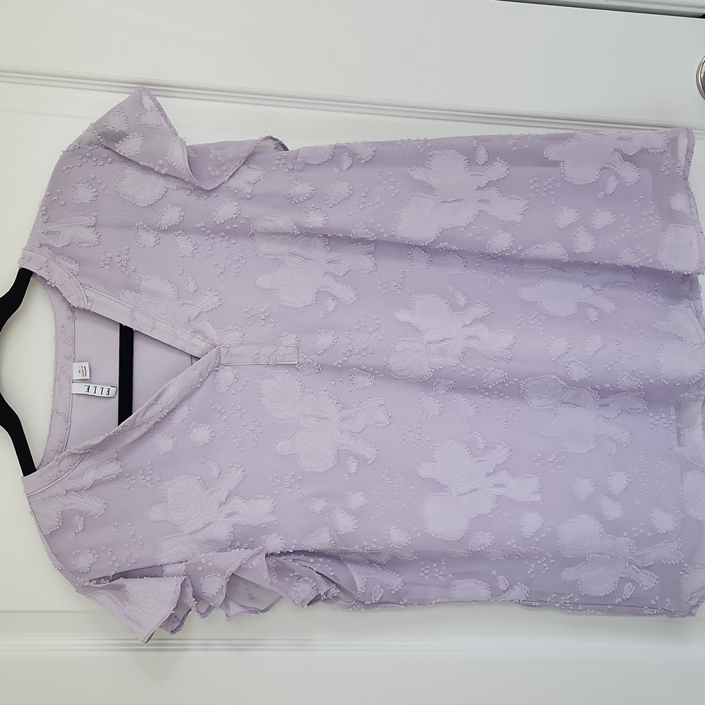 Elle Purple Blouse Size XL
